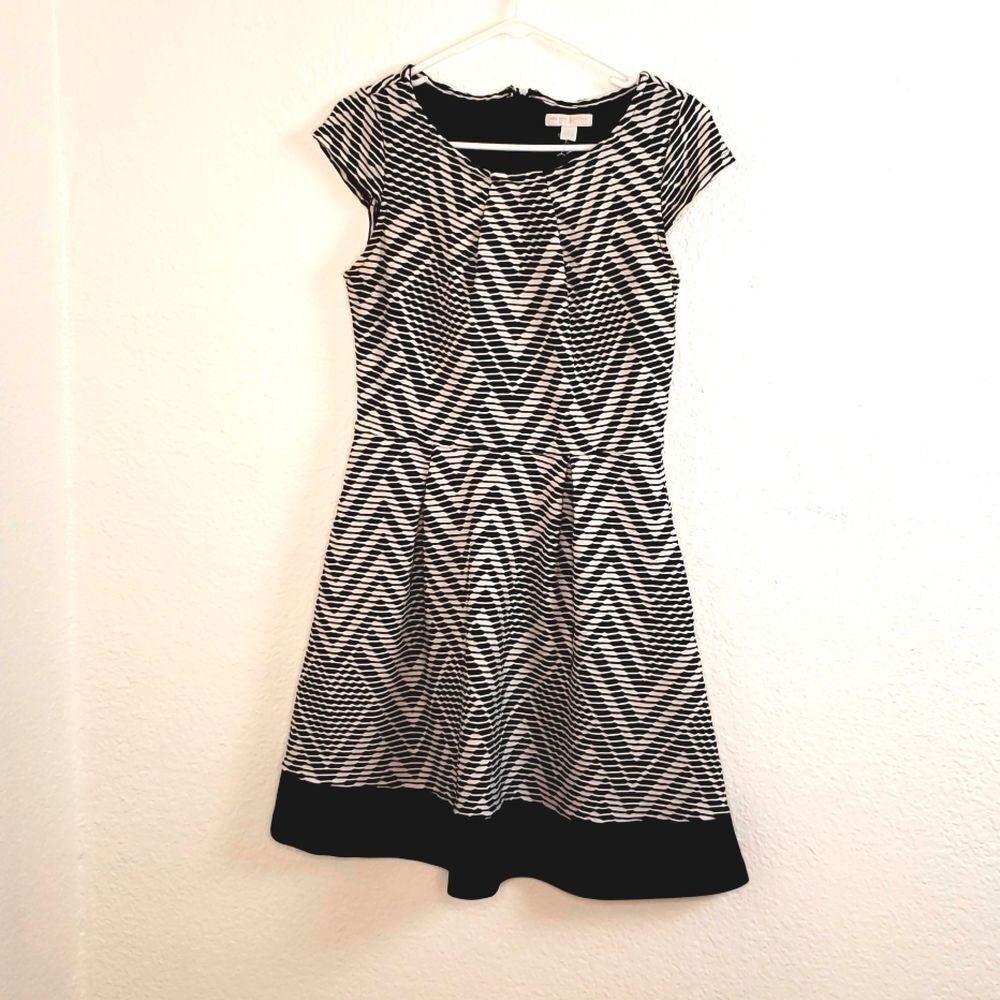 New York and Company Fit-N-Flare Dress size S